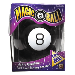 Magic 8 ball with package
