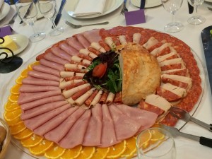 Platter of cold meats