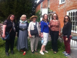 Jane Austen Variations authors together at Jane Austen's House! Monica Fairview, Jane Odiwe, Susan Mason-Milks, Leslie Diamond, Abigail Reynolds, Maria Grace 