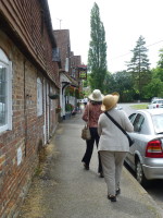 Susan and Abigail walking into Chawton