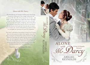 Alone with Mr Darcy Cover PAPERBACK PRINT with Snowdrop