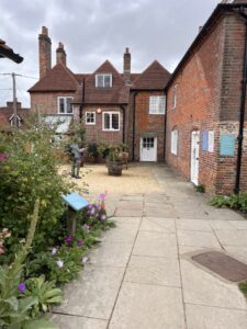 Chawton Cottage yard